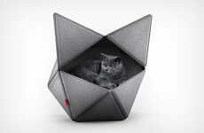 Minimalist Geometric Feline Beds