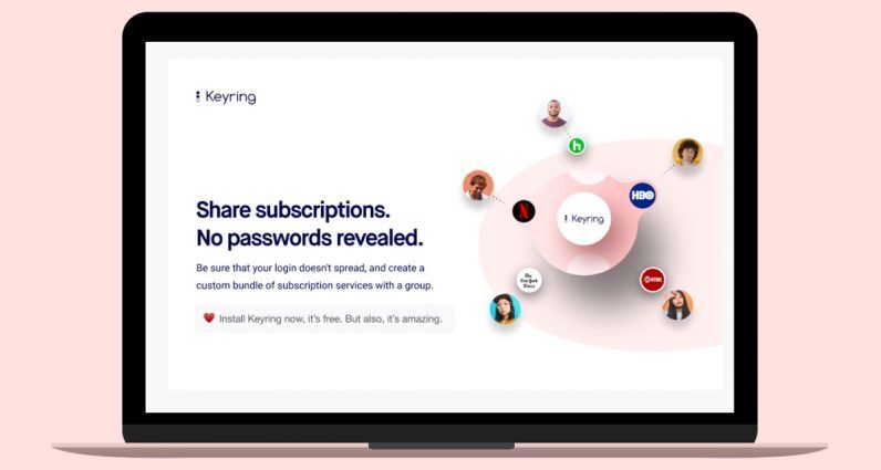 Subscription-Sharing Web Extensions