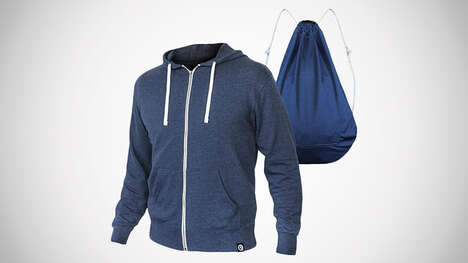 Convertible Backpack Sweatshirts : Backpack Hoodie