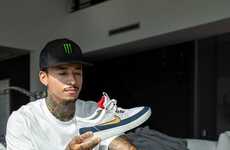 Sleek Tonal Skate Sneakers