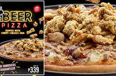 Chicken-Topped Beer Pizzas