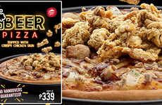 Chicken-Topped Beer Pizzas