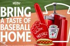 Nostalgic Baseball-Themed Ketchup Ads