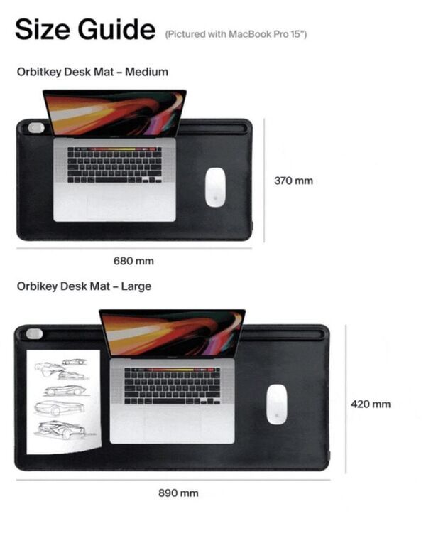 Orbitkey - Desk Mat Medium Black