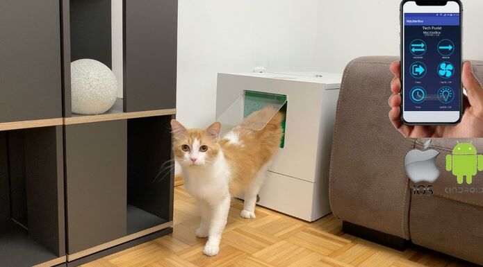 self contained litter box