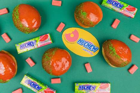 Candy-Inspired Watermelon Donuts