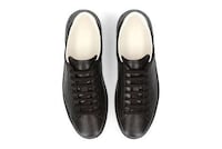 Luxurious Black Leather Sneakers Image 3