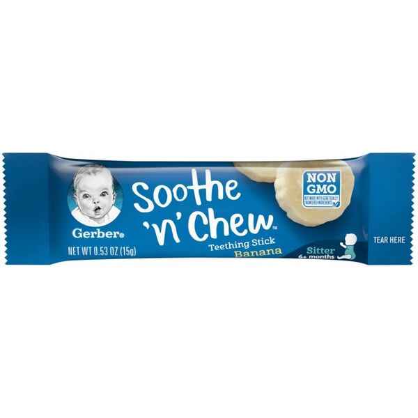 gerber soothe n chew teething sticks banana flavor