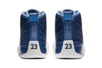 Indigo Tonal Basketball Sneakers Image 4