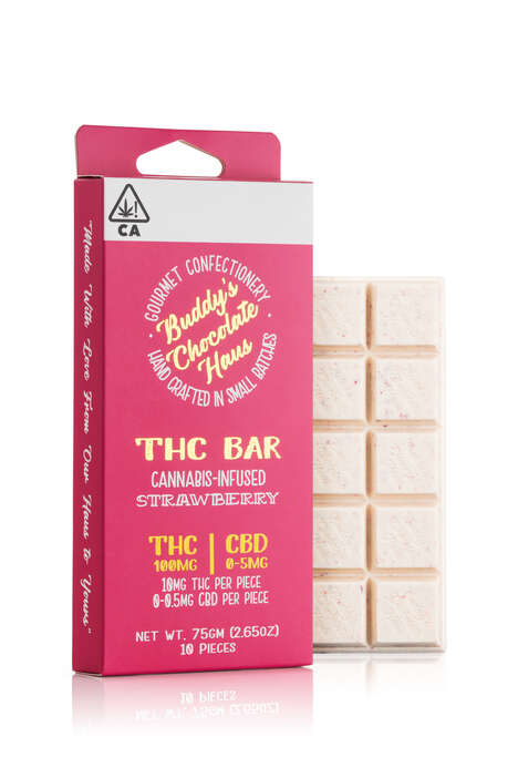THC-Infused White Chocolate Bars