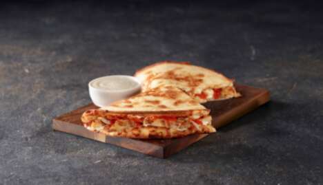 Folded Buffalo Chicken Pizzas
