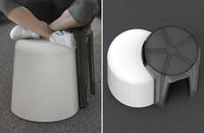 Cross-Legged Seating Stools