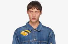 Food Hand-Painted Denim Fashion