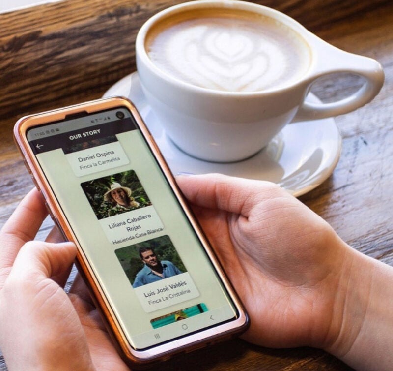Coffee-Tracing QR Codes