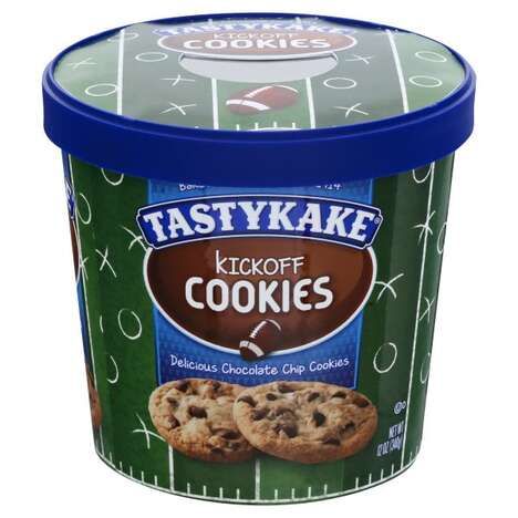 Football-Themed Cookie Tubs