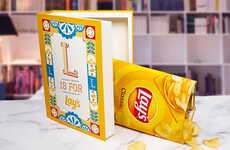 Book-Shaped Potato Chip Boxes