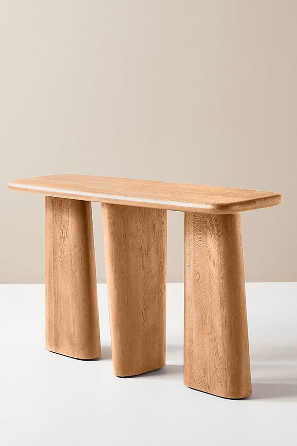 kalle sculptural oak coffee table