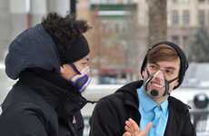Transparent Fan-Equipped Face Masks