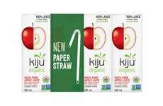 Bendable Paper Juice Box Straws