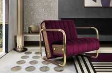 Opulent Mid-Century Modern Armchairs