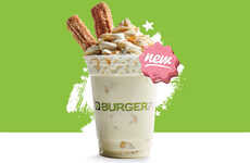 Churro-Topped Milkshakes