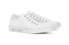 White Minimal Designer Sneakers