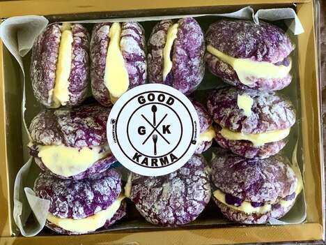 Cheese-Filled Ube Cookies