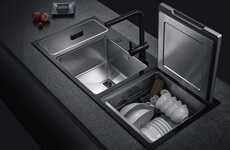 Countertop-Integrated Dishwashers