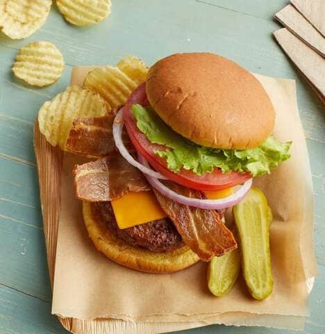 Plant-Based Bacon Cheeseburgers