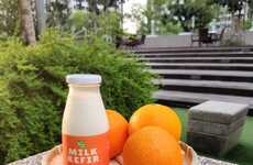 Orange-Flavored Kefir Beverages