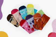 Weekday-Printed Cereal Socks