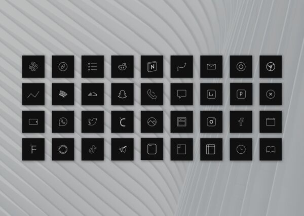 Minimalist Grayscale Smartphone Themes Image 2