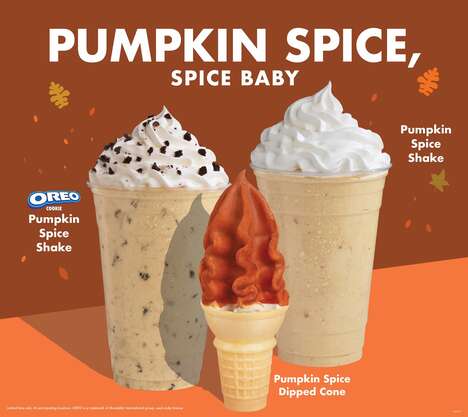 Cold Pumpkin Spice Menus