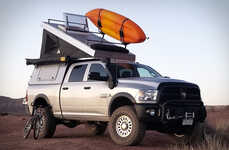 Pickup-Mounted Camper Cabins