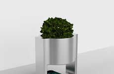 Device-Charging Desktop Planters