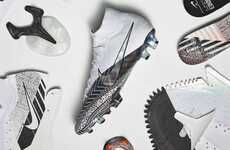 Football-Inspired Graphic Footwear