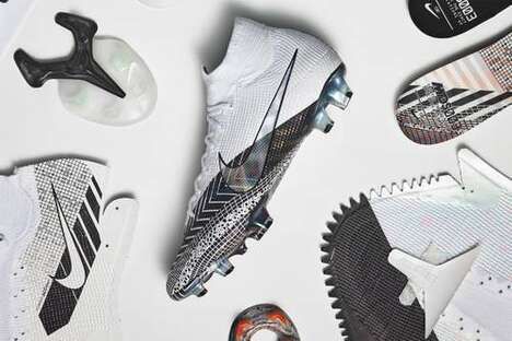 Football-Inspired Graphic Footwear