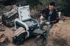 Off-Grid Camping Cooler Stations