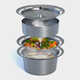 Stacking Food Preparation Steamers Image 5