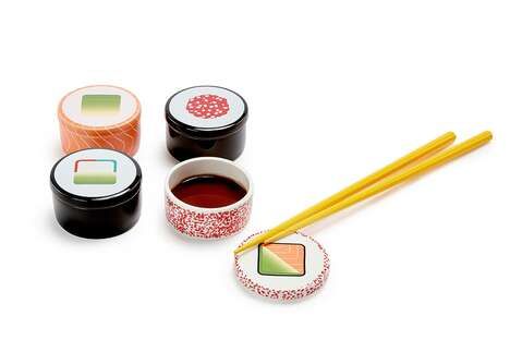 Maki-Shaped Soy Sauce Containers