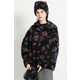 Dark Floral Patterned Fashion Image 2