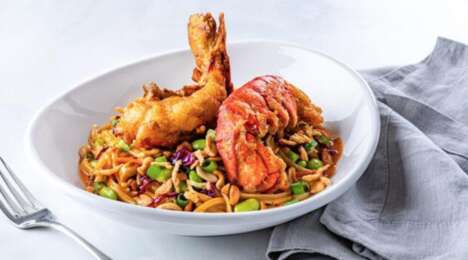 Fried Lobster-Topped Noodles