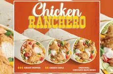 Ranch Dressing-Filled Burritos