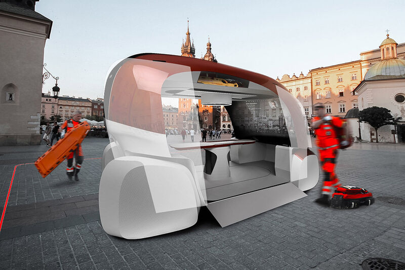 Crowded City Ambulance Pods