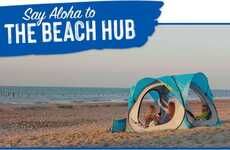 Solar-Powered Beach Shelters