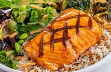 Greens-Filled Grilled Salmon Bowls