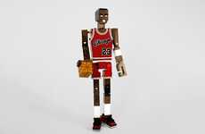 All-Star Athlete Wooden Sculptures