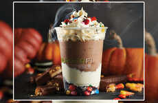 Candy-Packed Halloween Milkshakes