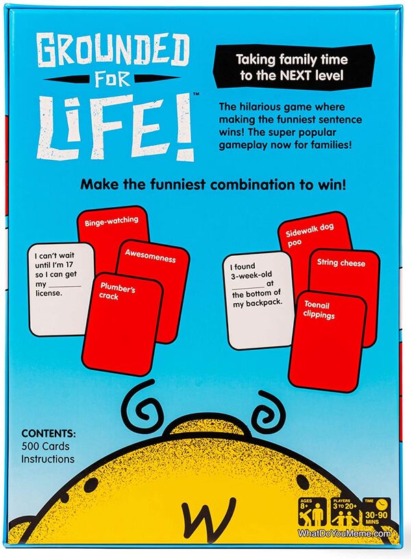 Grounded for Life™ Family Card Game: Hilarious Sentence Combinations –  Relatable