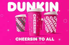 Pink QSR-Branded Holiday Cups